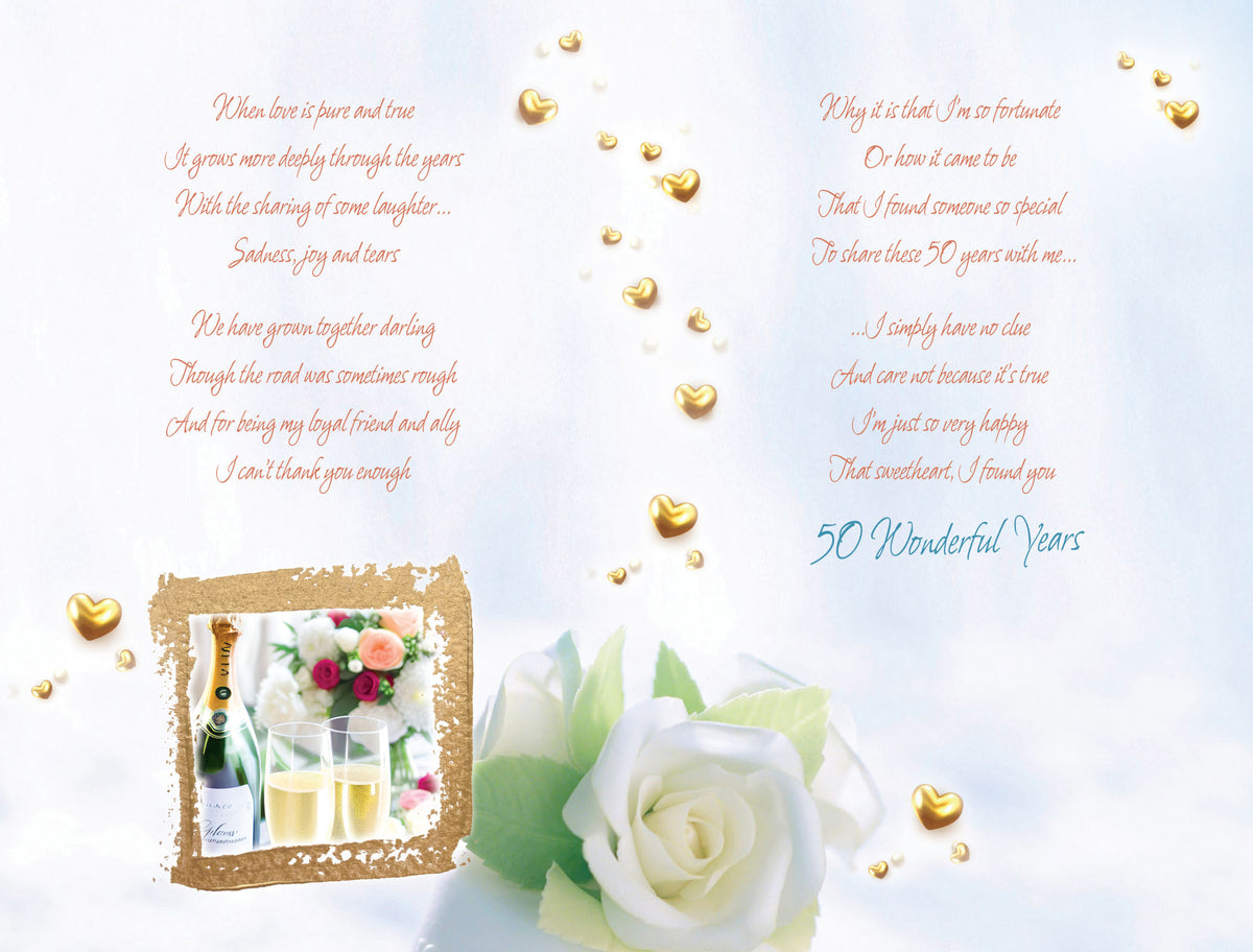 To My Darling Fiancee Anniversary Card – Love Theme, Includes Envelope, Pickture-This