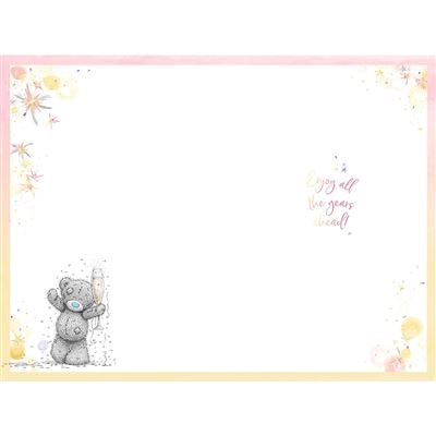 Me to you Retirement card tatty teddy with champagne bottle
