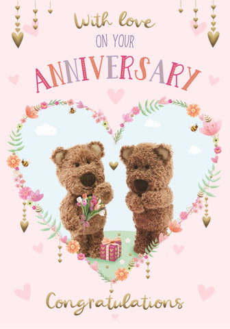 Your anniversary card - cute bears