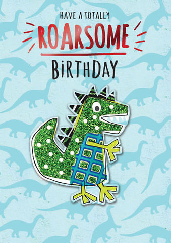 Dinosaur birthday card - Roarsome