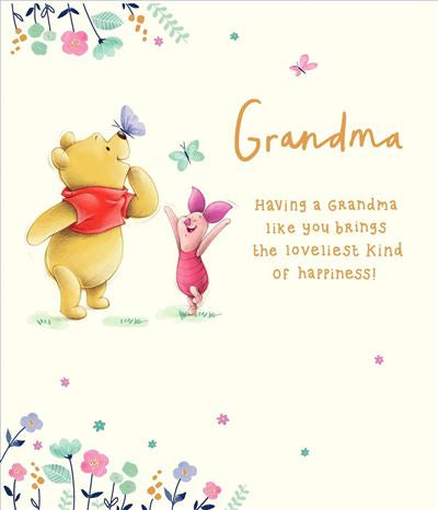 Grandma birthday card - Winnie the Pooh