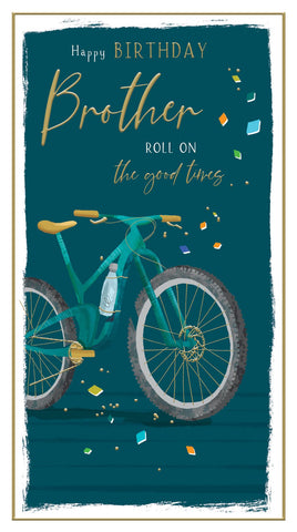 Brother birthday card - cycling
