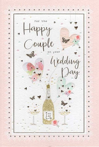 Wedding day card - Happy couple