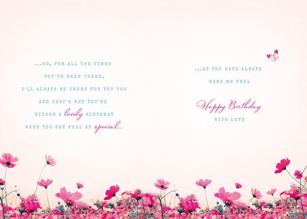Nan birthday card- floral meadow
