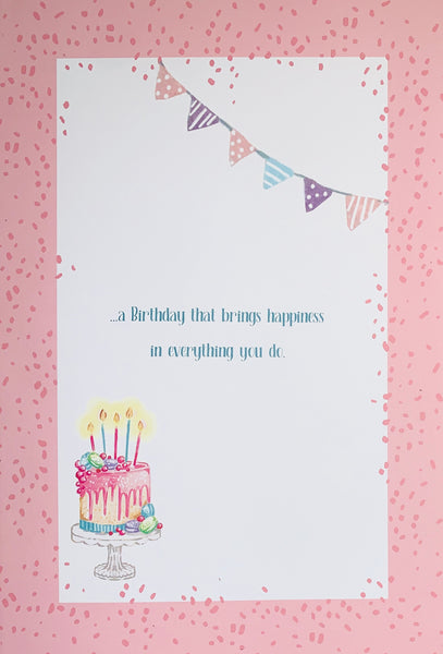 Granddaughter birthday card - large card