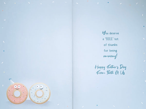 Dad Father’s Day card from both of us - Donuts
