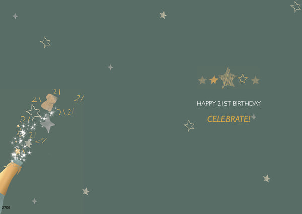 21st birthday card - 21st celebration