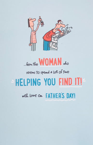 Funny Husband Father’s Day card feet up