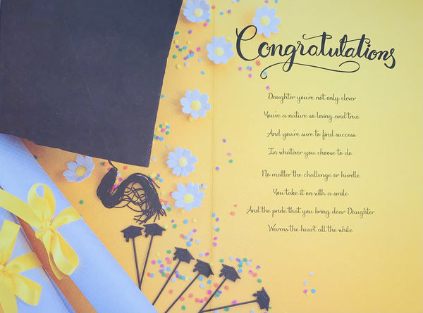 Daughter graduation card -