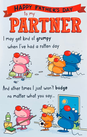 Partner Father’s Day card pull out funny design