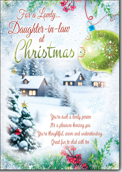 Daughter-in-law Christmas card- loving verse