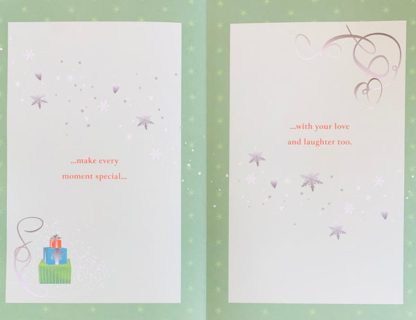 Husband Christmas Card – Sentimental Verse, Large Greeting Card