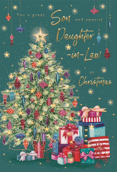 Son and Daughter in law Christmas card- Christmas tree