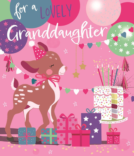 Granddaughter birthday card - cute part dear
