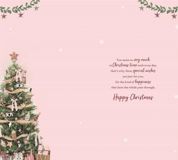 Special friend Christmas card - festive home
