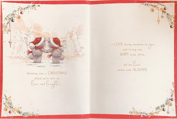 Me to you- Wife Christmas card - large boxed card