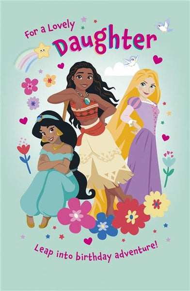 Daughter birthday card- Disney princesses