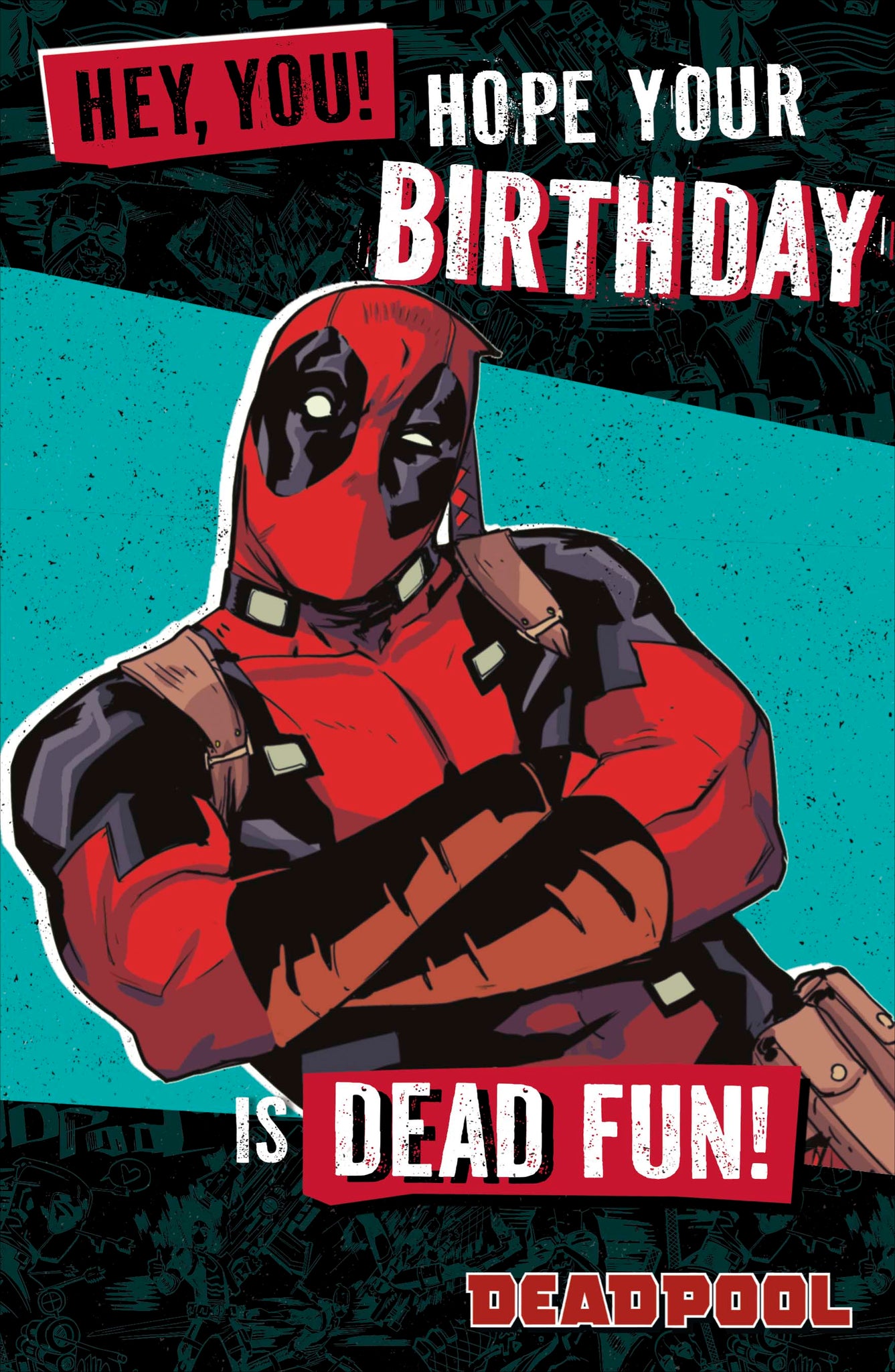 Deadpool birthday card