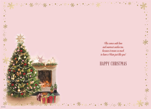 Mum Christmas card- festive home