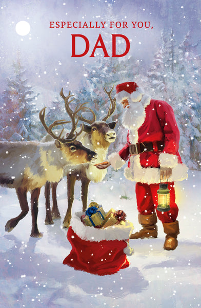 Dad Christmas card - Father Christmas