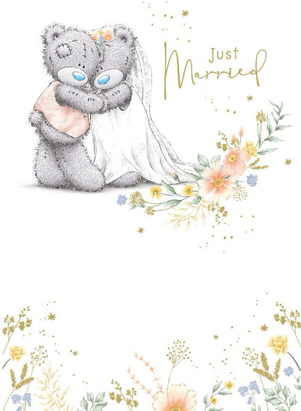 Me to you wedding day card- Just married - tatty teddy couple