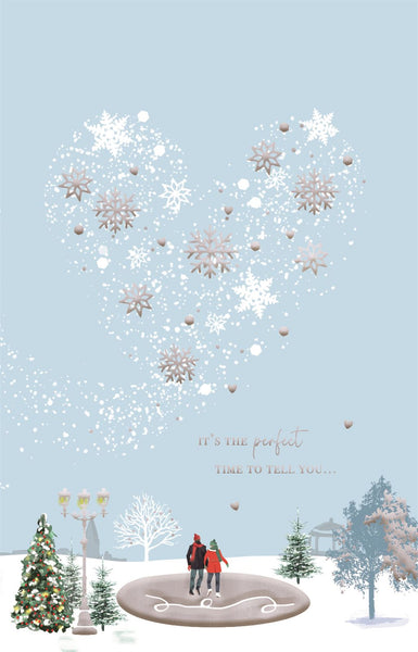 Wife Christmas card- luxury large card