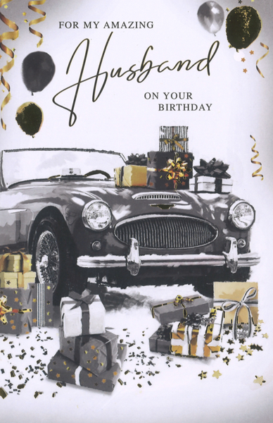 Husband birthday card- classic car