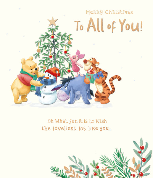 To all of you Christmas card - Winnie the Pooh