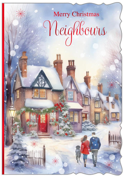 Neighbours Christmas card - winter walk