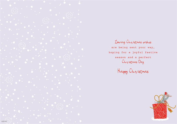 To a special couple Christmas card- Christmas tree