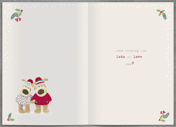 Daughter and Partner Christmas card - Boofle