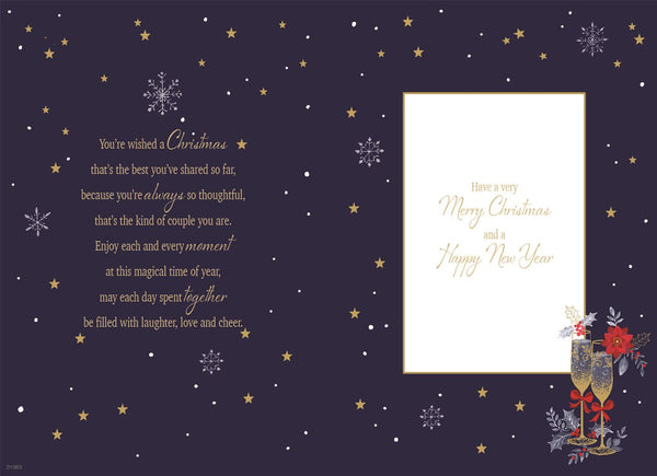 Son and Partner Christmas card - Xmas celebration
