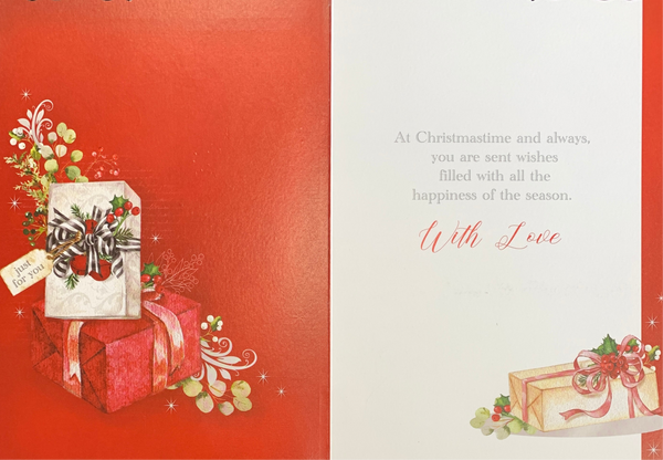Sister and Partner Christmas card - Xmas gifts