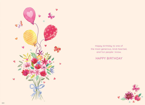 Friend birthday card - sparkling cake