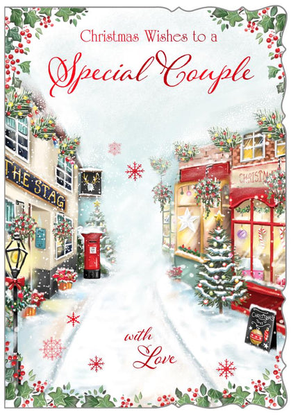 Special couple Christmas card - Xmas shopping