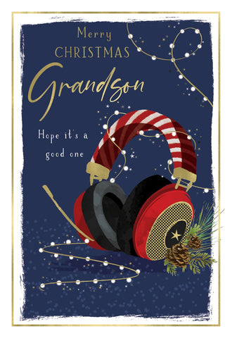 Grandson Christmas card - gamer