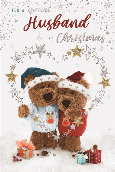 Husband Christmas card- Hubby bear