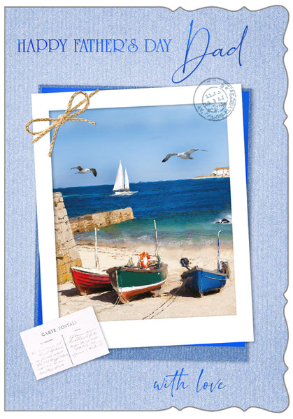 Dad Father’s Day card - seaside town