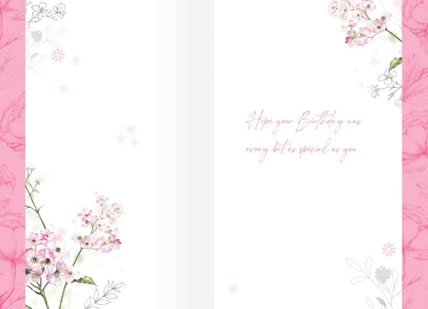 Belated birthday card- wild flowers