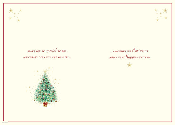 Someone special Christmas card- Xmas tree