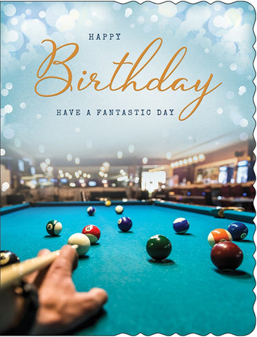 General Birthday card for him - pub and pool