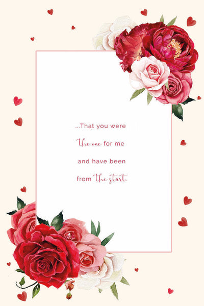 Wife Valentine’s Day card - red roses