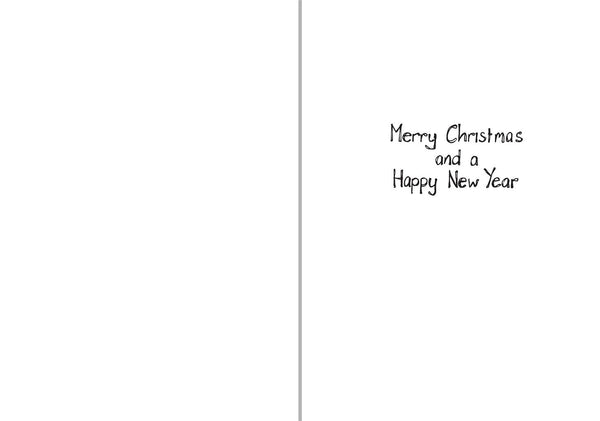 Funny Christmas card - house trained
