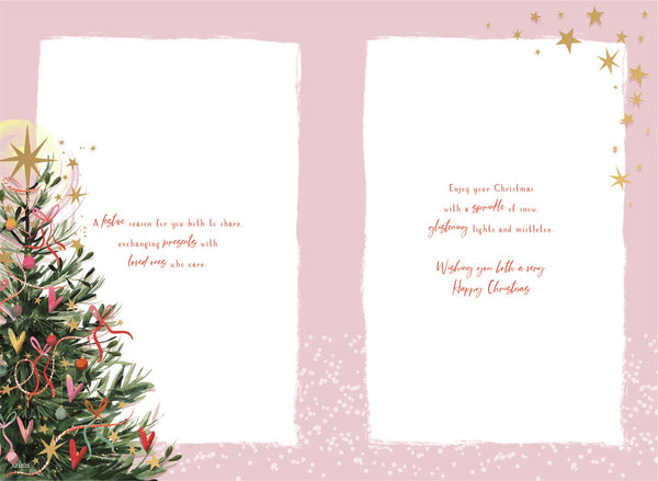 Daughter and Son-in-law cards - Xmas tree