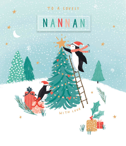 Female grandparentChristmas card- customisable card