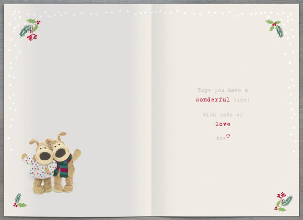 Daughter and Son-in-law Christmas card - Boofle