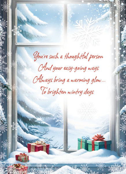 Son Christmas card - sentimental verse