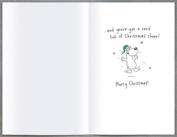 Funny Christmas card - Festive cheer