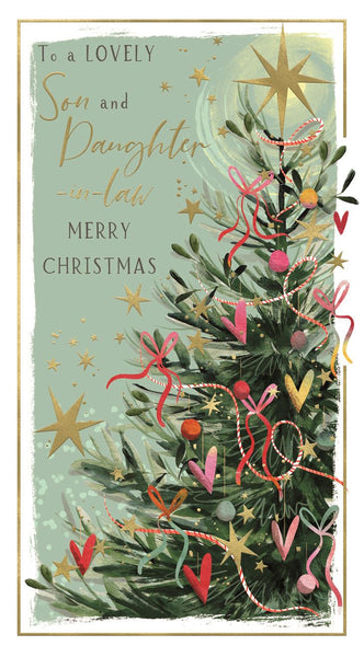 Son and Daughter in law Christmas card- Christmas tree