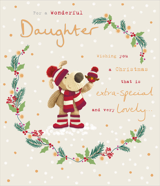 Daughter Christmas card- Boofle